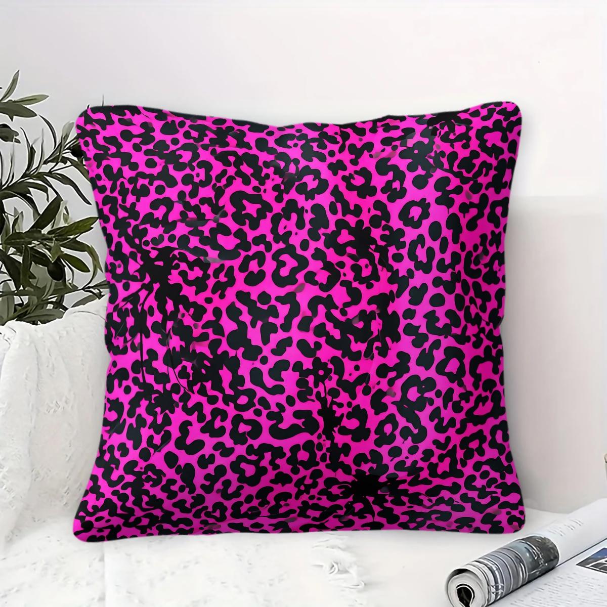 Leopard Print Throw Pillow, Multiple Styles, Soft Breathable Comfortable Skin-Friendly, Decorative Cushion Cover for Bedroom Living Room, Suitable for All People, Ideal Gift Choice