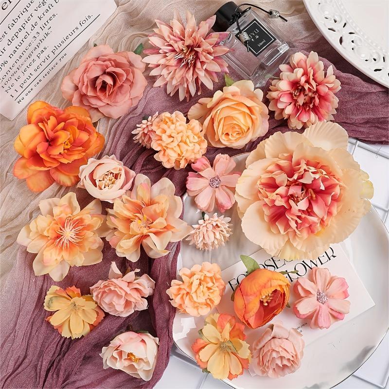 21pcs Combination Set Silk Flower Head