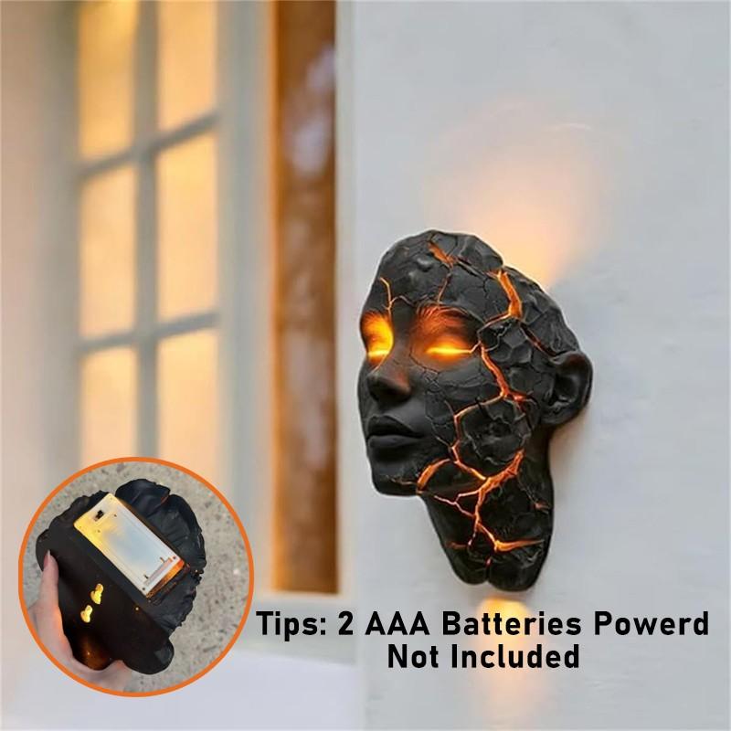 3D LED Wall Light, Fashionable Crack Soul Design, Energy Saving, Easy Installation, Glass Effect Lamp for Living Room, Bar, Cafe, Nightlight