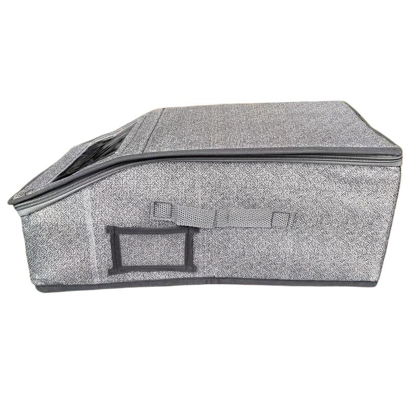 Foldable Dustproof Zipper Storage Box, Large Capacity Stackable Hat Organizer, Ideal for Closet Organization, Travel, Space Saving