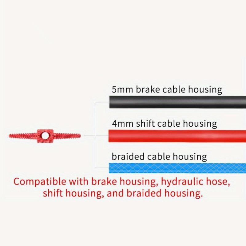 5pcs Bike Internal Cable Routing Tool Thread Brake Hose Connector Cable Guide Accessories for Bicycle Frame Shift, Internal Cable Wiring Tools for Bicycle Brake And Shift Cable Housing, Hydraulic Hose Wiring Repair Adapter Bicycle Tools