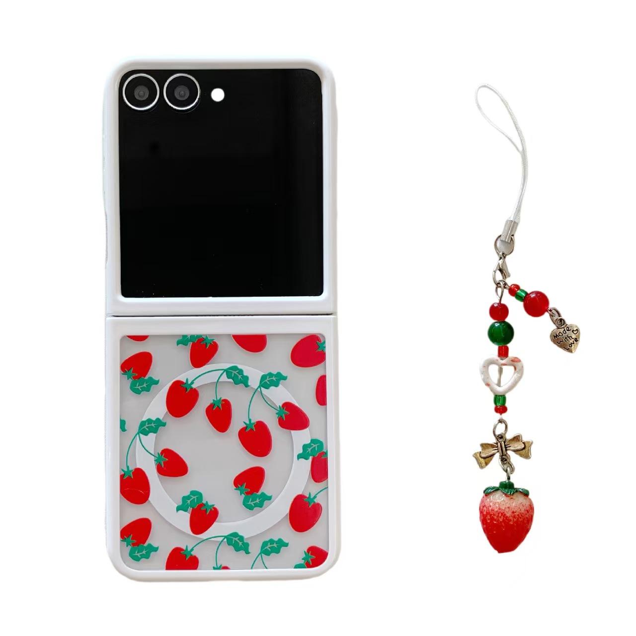 INS Korean-style fresh flower, strawberry, and tomato theme phone