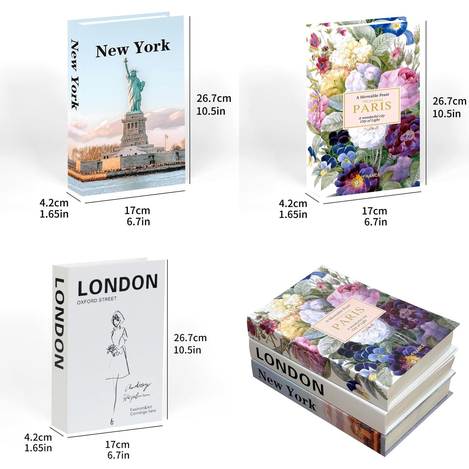 3pcs High-Quality Fake Book Decorations, Modern Minimalist Home Decoration, Creative Living Room Soft Furnishing, Desktop Stackable Book Display