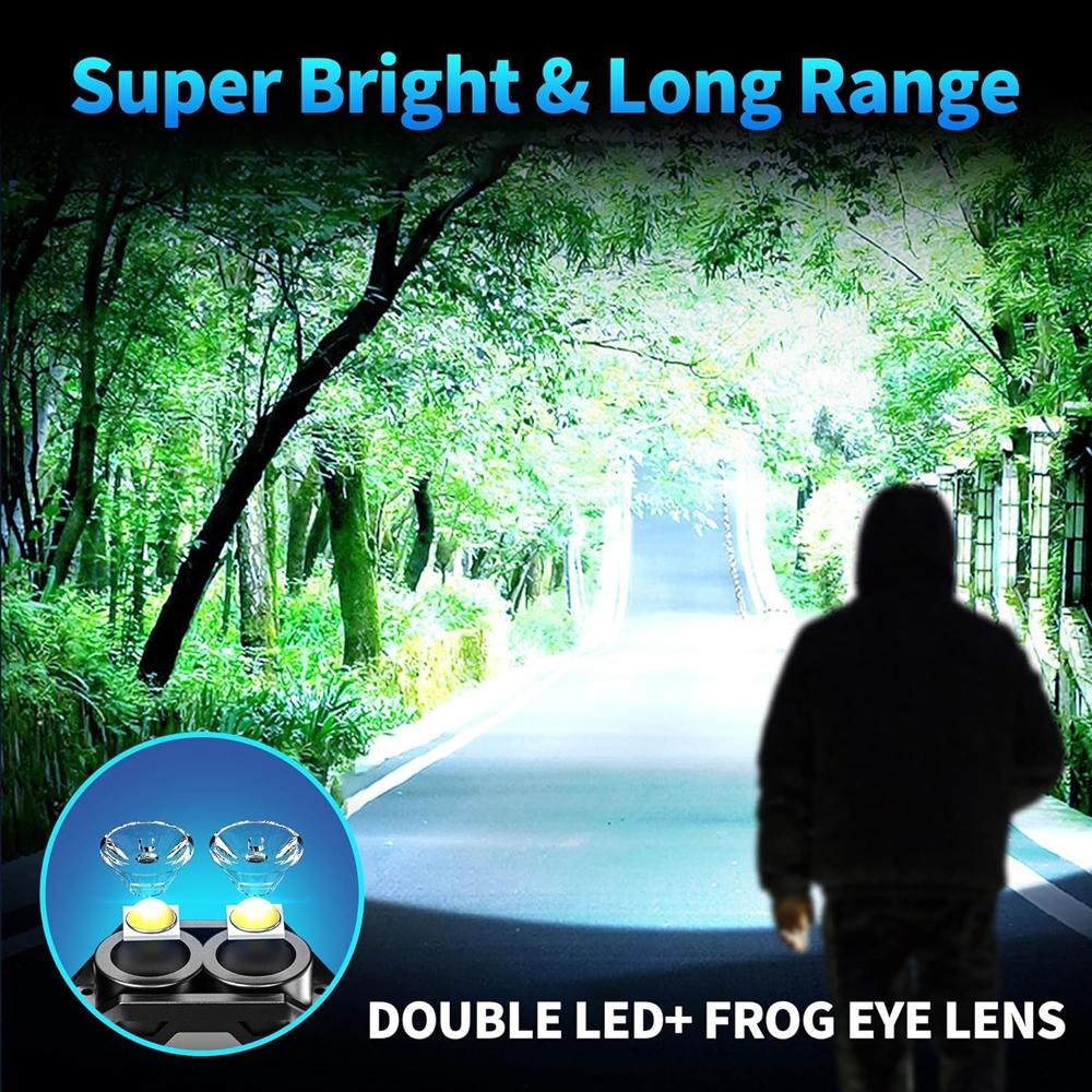 Mini Keychain USB Rechargeable LED Flashlight, Portable Magnetic Torch, Super Bright Camping Light, 8 Modes, Ideal for Camping, Running, Emergency, Hiking