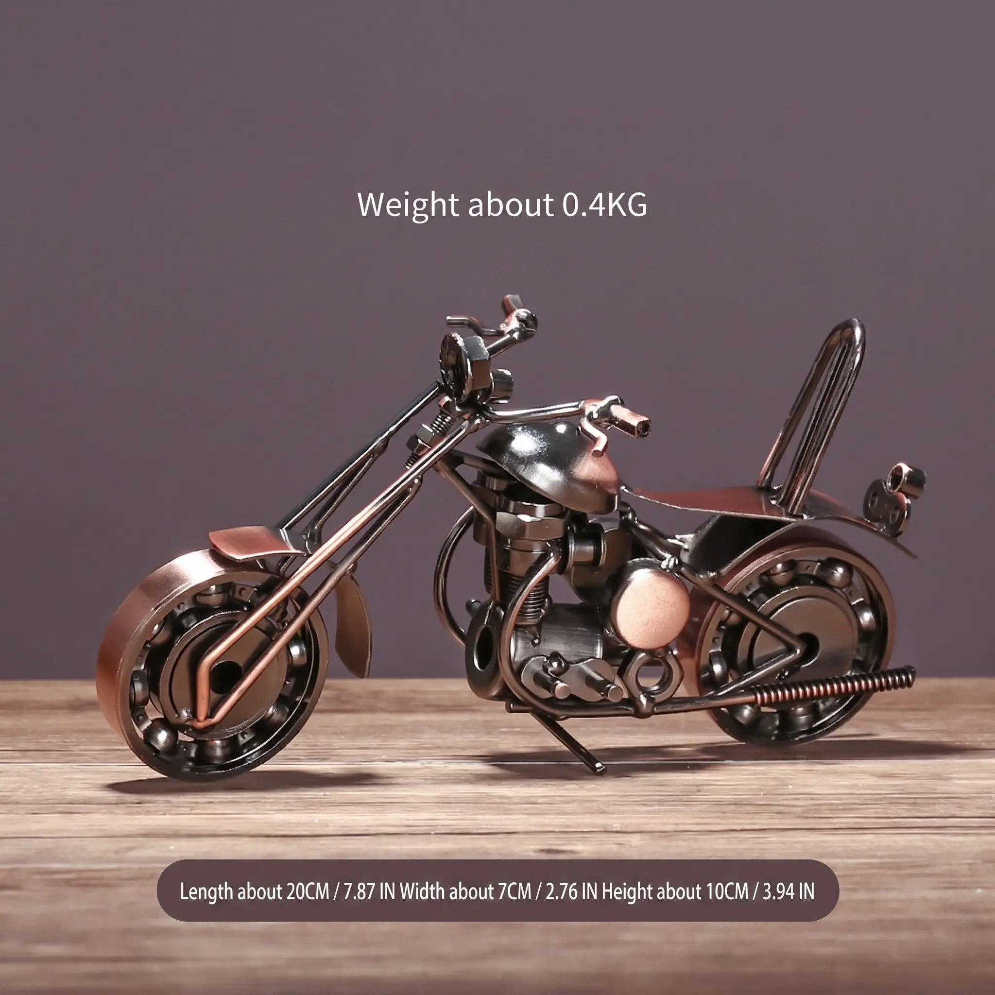Metal Precision Motorcycle Model, Boy's Gift, Trendy Texture Ornament, B Version, High-Quality Collectible Item, Perfect for Enthusiasts