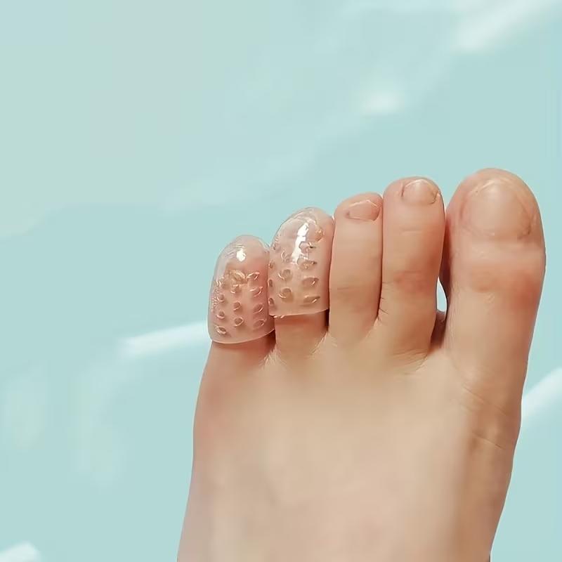 10pcs Silicone Anti-Friction Toe Covers, Breathable Gel Toe Protectors, Unisex Foot Care Accessories, Reusable Comfortable Silicone Guards