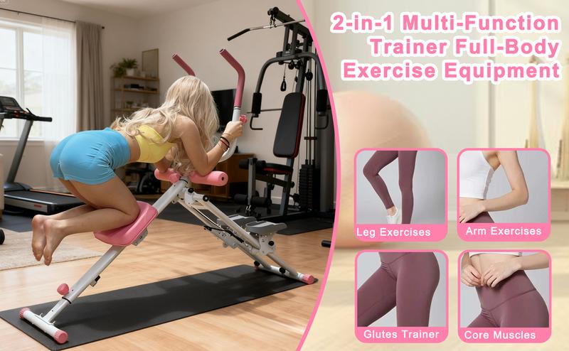 【SAVEYOUR】2 In 1 Stair Stepper & Ab Workout Machine - Multi-Function Trainer-Upgrade High-Efficiency Stairmaster & Ab Trainer Machine Full-Body Exercise Equipment For Home Gym Exercise