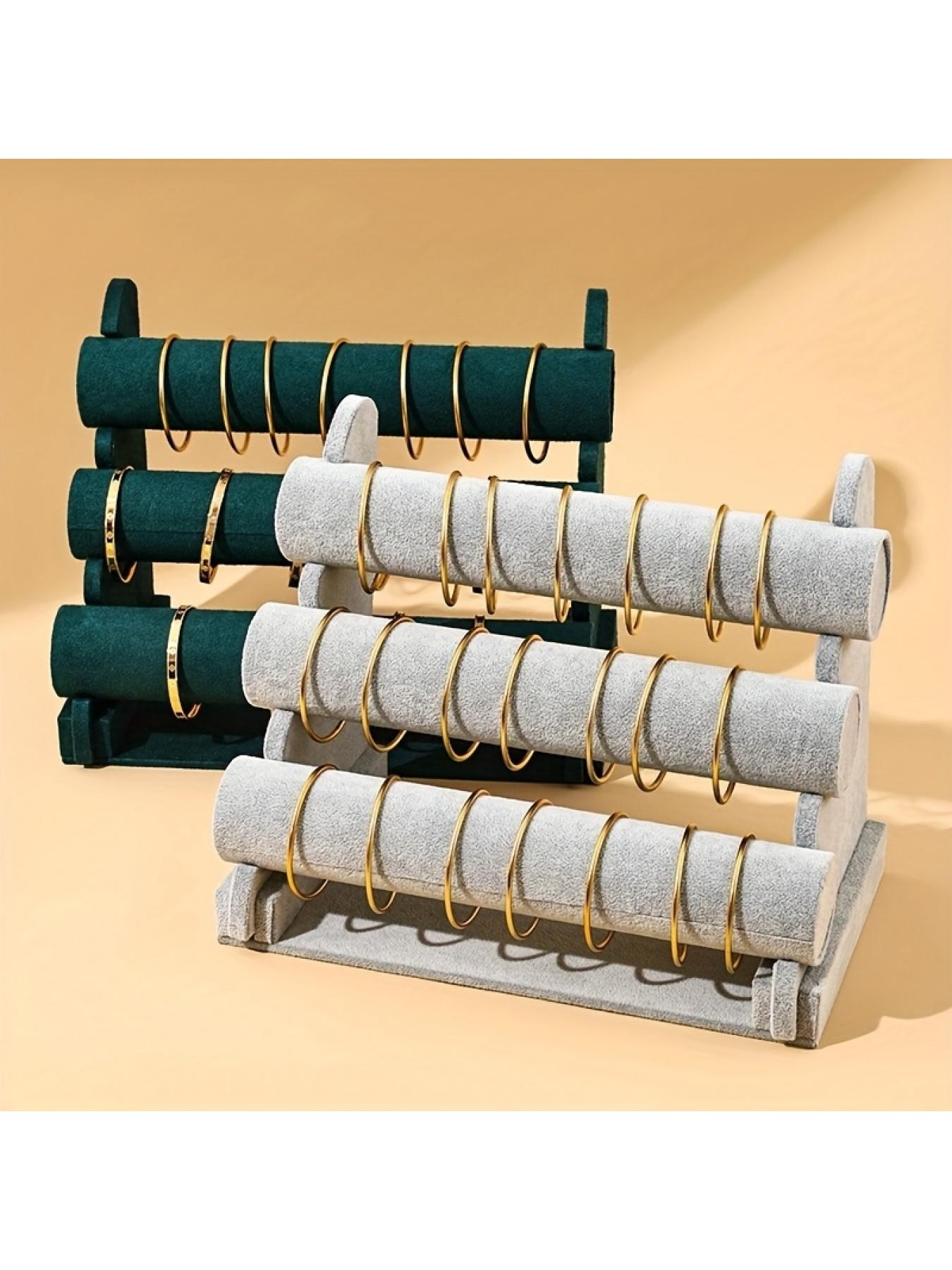 3-Tier Bracelet Display Stand Jewelry Hanger Watch Holder Organizer, Jewelry Hanger Stand for Bracelet Watch Necklace Storage