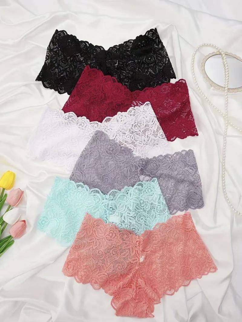 Lace Bikini Pants for Women - Low-Rise, Wavy Edges,Semi-Transparent Mesh, Skin-Friendly, Soft, Triangle Style,ldeal for Beach Parties & Camping