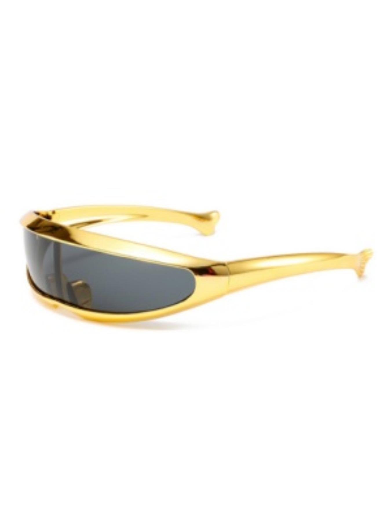 【1pay】Future-Ready Metallic Narrow-Frame Sunglasses | Bold Y2K Style Shades (Size runs small, please check size chart before ordering)