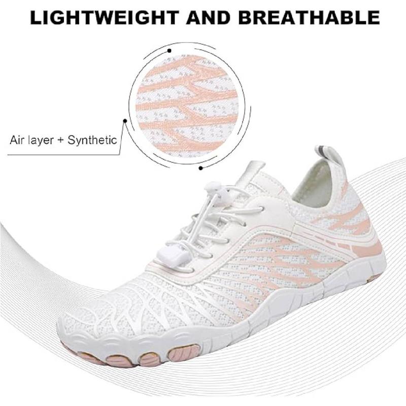 SANPON Hike Barefoot Shoes for Women & Men Breathable Non-Slip Athletic Footwear Wide Toe Water Shoes Activewear Universal Fit Ultra-thin Sole Mesh Upper Washable