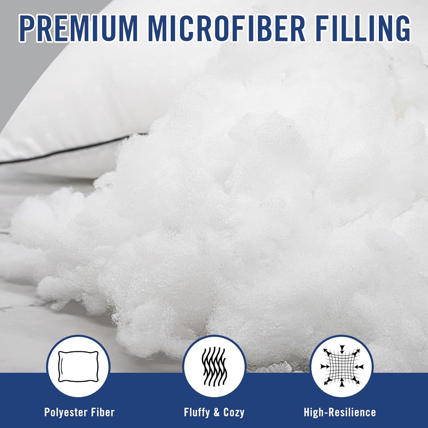 Premium Hotel Collection Bed Pillows 2-Pack - Advanced Support & Plush Comfort for All Sleep Positions Supportive Memory Foam pillow