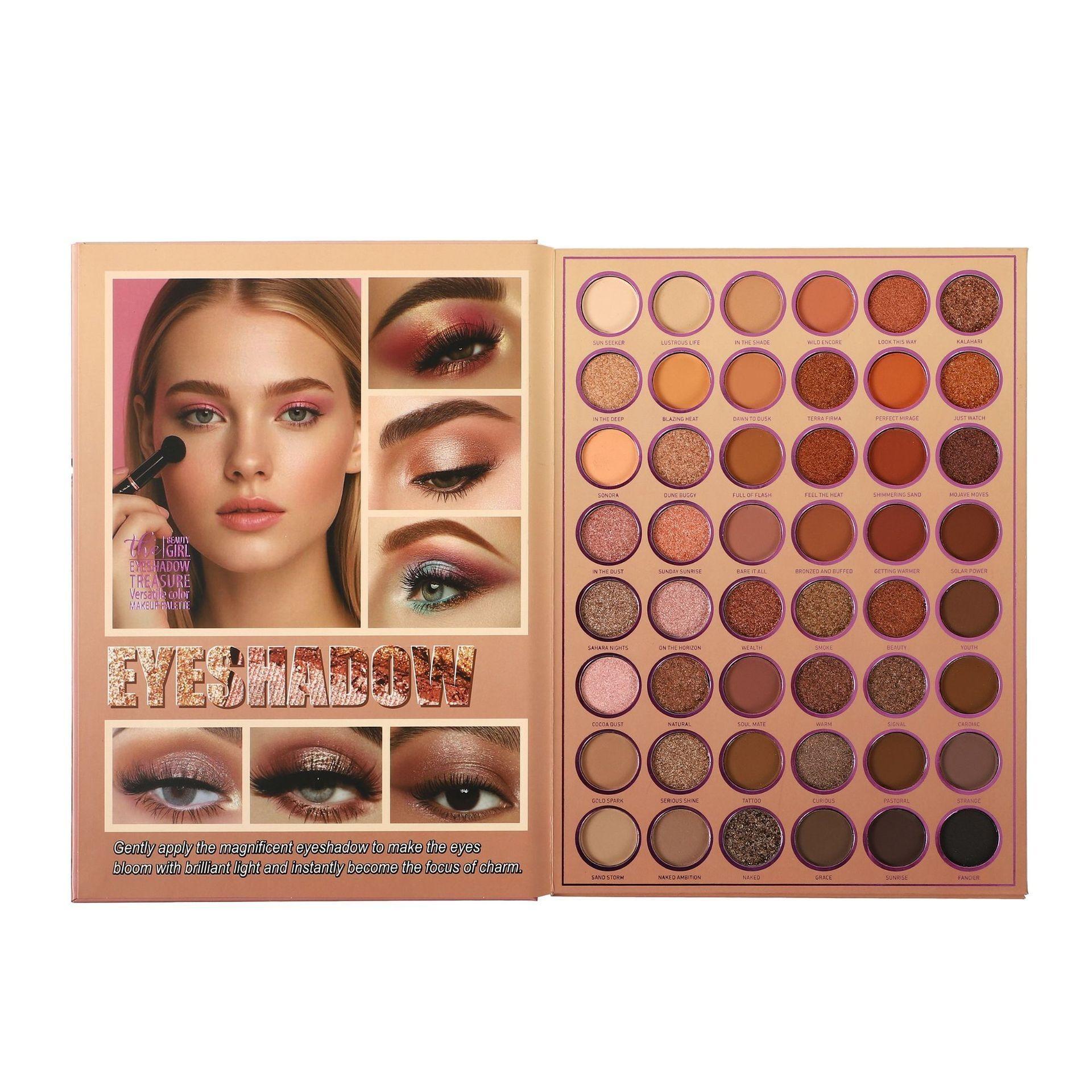 MEGA 144-Color 3-Tier Book-Fold Shimmering Eyeshadow Palette | All