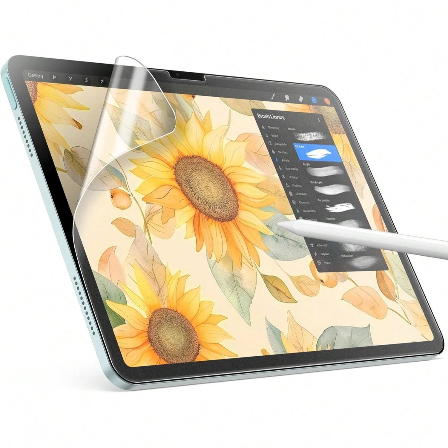 High-Quality Pet Screen Protector Film, Compatible with iPad (air4/5/6/7), Anti-Fingerprint & Scratch Resistant, Full Coverage Display Guard