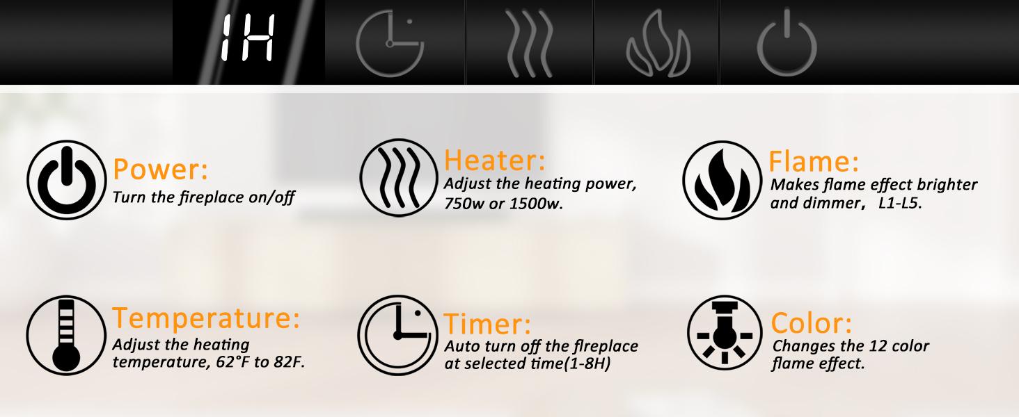 【2 Packages Shipping】AHB 58" Fireplace TV Stand for TVs Up to 65" with 52" Electric Fireplace, TV Console for The Living Room, LED Light Entertainment Center, Storage Cabinet, Media Console Table, Black 【2 Packages Shipping】AHB 58" Fireplace TV Stand for TVs Up to 65" with 52" Electric Fireplace, TV Console for The Living Room, LED Light Entertainment Center, Storage Cabinet, Media Console Table, Black