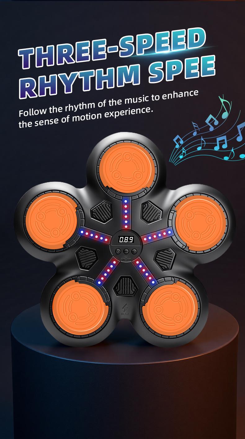 Smart Bluetooth-compatible Boxing Machine for Kids Aged 3+, Space-Saving Design, Precise Counting, Fun Fitness, USB PD Charging, Gift Idea