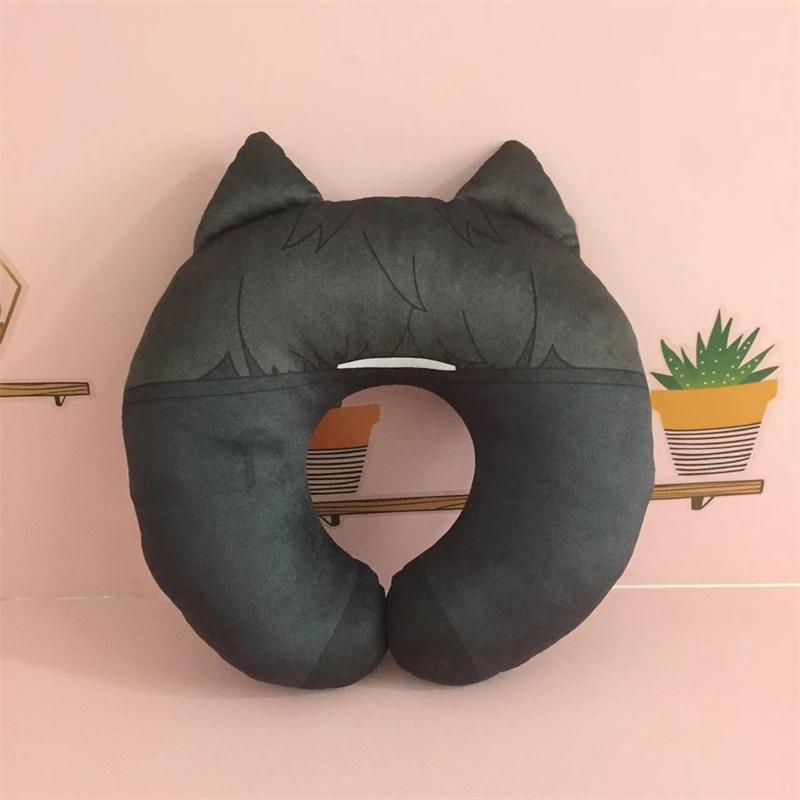 Bungou Stray Dogs Edogawa Rampo Cosplay Travel Neck Pillow Fyodor Dostoyevsky U-Shaped Plush Cushion Toy