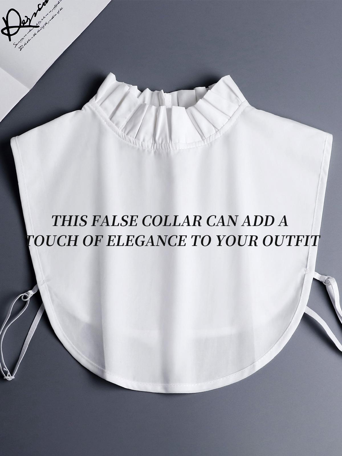 White detachable collar Simulated Collar For Decorating Cotton Jacquard European Lace Half Collar Shirt Dickey Collar fakes Collar Shirt For Women