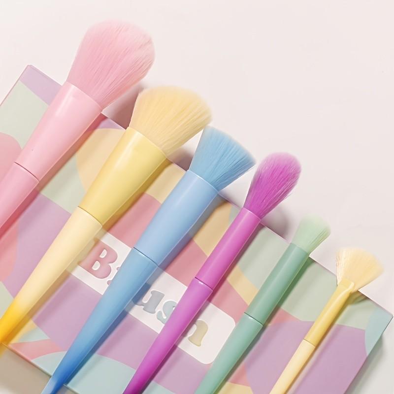 17-Piece Macaron Makeup Brush Set, Professional High-End Cosmetics Brushes, Ideal for Travel, Perfect Holiday Gift