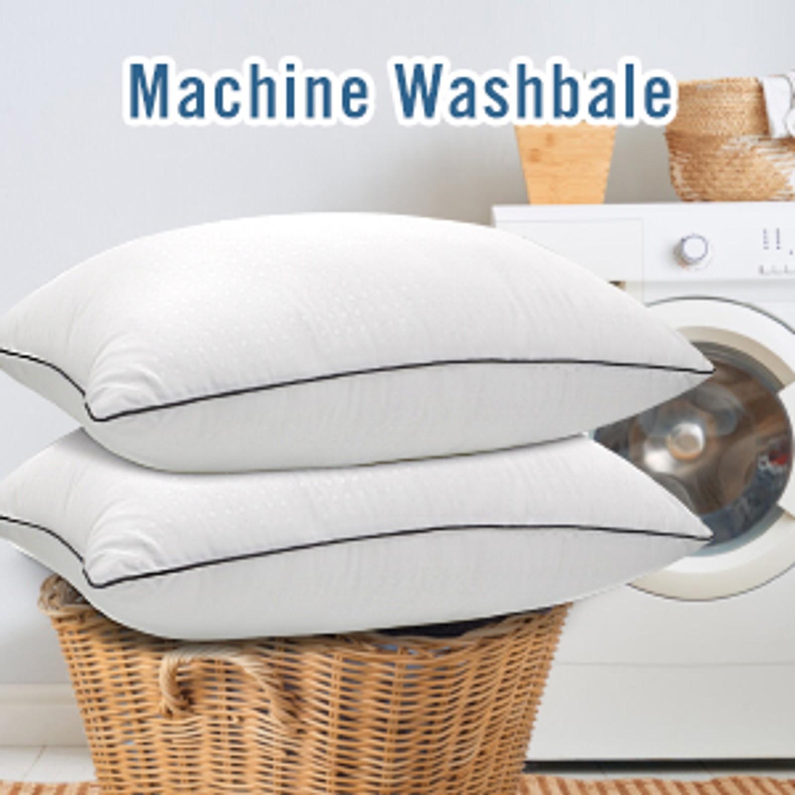 Standard Size Bed Pillows for Sleeping 4 Pack,Luxury Hotel Pillows,Comfortable and Supportive,Machine Washable,Suitable for Stomach,Back and Side Sleepers.