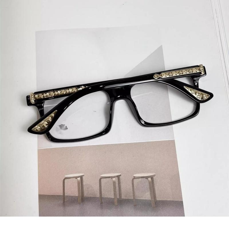 Fashion Classic Flat Lens Glasses, UV Protection, Anti-Fog, Blue Light Blocking, Unisex, Durable Frame, Ultra-Light, Work & Daily Use