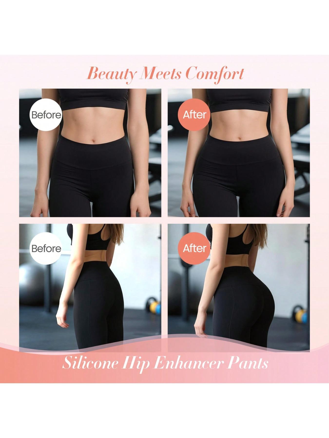 Silicone Butt Enhancer Shorts, Unisex Silicone Fake Buttocks Shaping Pants, Thickened Design Lifting Peach Butt, Confident Shaping