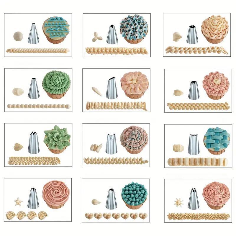 21-Piece Cake Decorating Tool Set, Baking Supplies, Silicone Icing Bags, Pastry Tips, Perfect for Halloween Christmas Thanksgiving