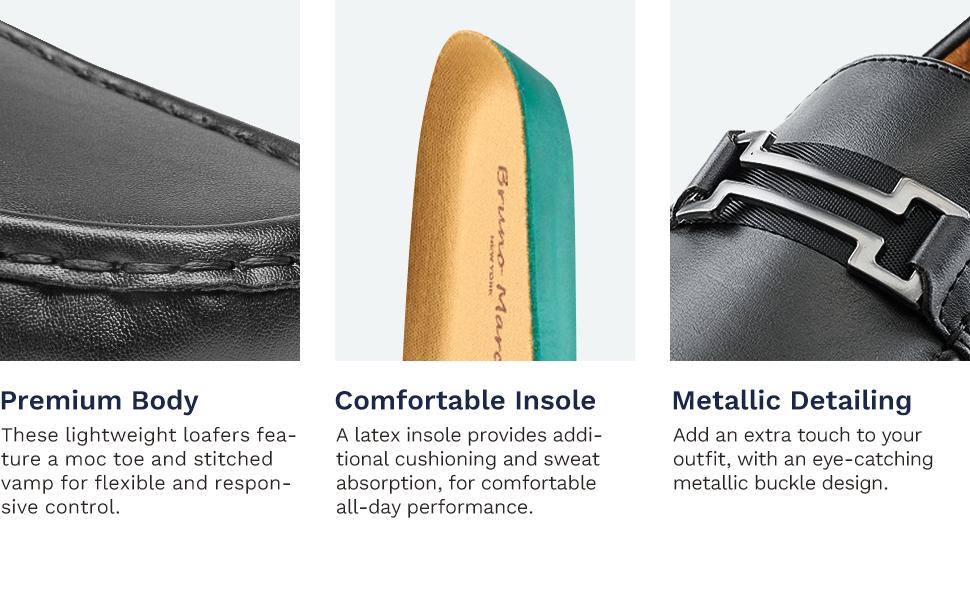 Bruno Marc Men's Horsebit Moccasin Loafers Shoes