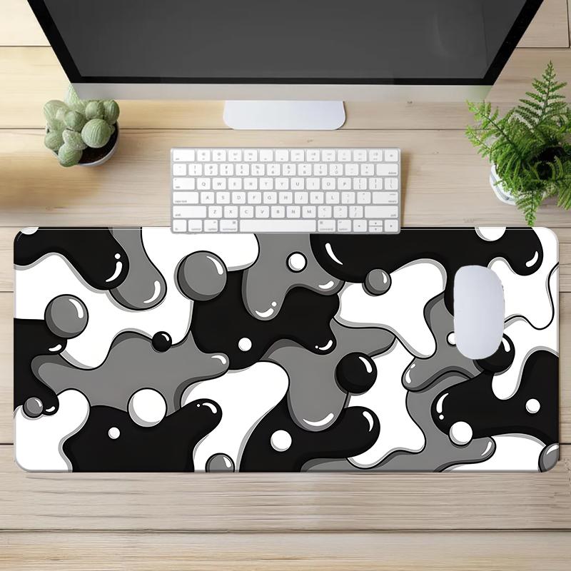 Abstract Pattern Mouse Pad, Rectangular Gaming Mouse Pad, Non-Slip Rubber Pad, Aesthetic Desktop Protective Pad for Laptop and Desktop Computer Gaming, Premium Multipurpose Mousepad, Gaming Accessory, Made for Gaming, Decoration