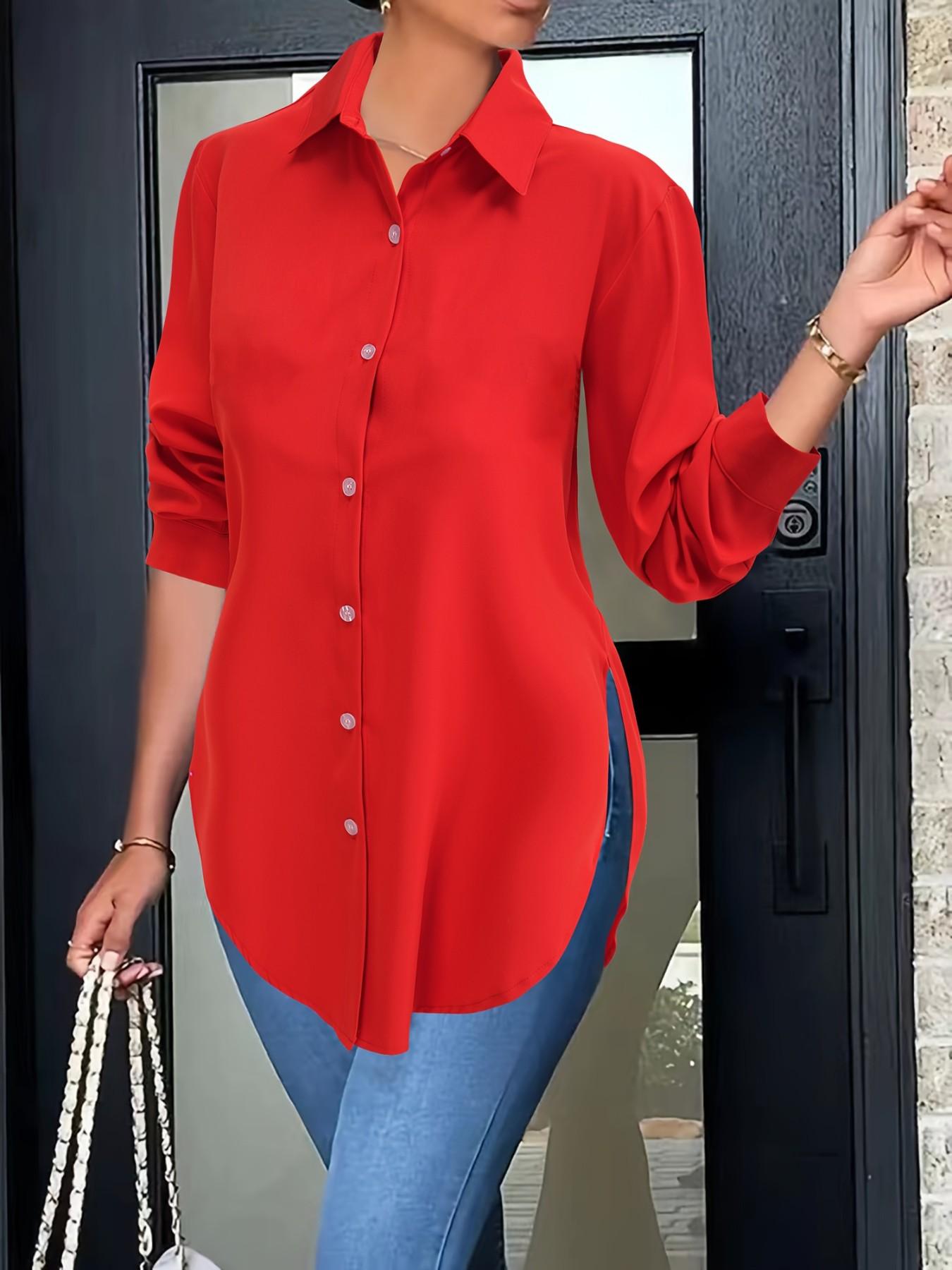 Women's casual and stylish shirt, Blouse, women's top, all-season commuting, versatile