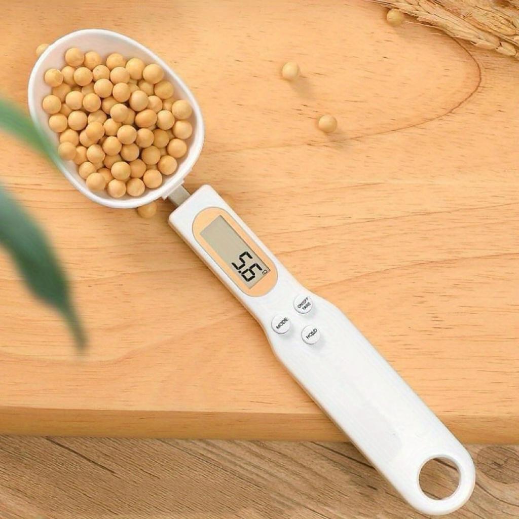 Digital Kitchen Scale Spoon, 1 Count Battery Powered Electronic Food Scale Spoon, Kitchen Measuring Tool for Food Weighing & Portion Control, Utensils, Kitchenware, Cooking, Kitchen Gadgets