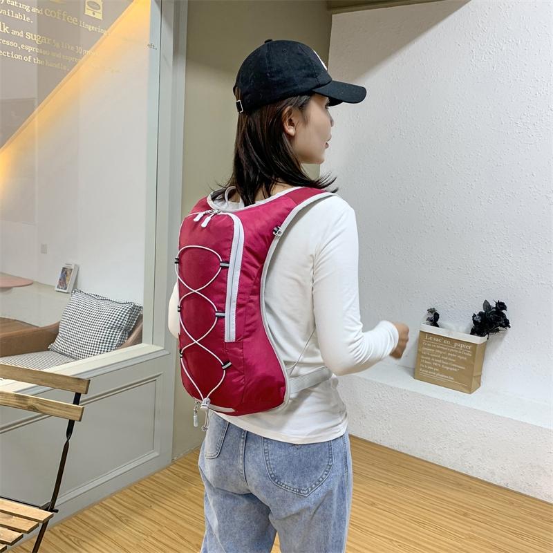 Outdoor Cycling Water Bag Backpack, Lightweight Breathable Reflective Shoulder Bag, Running Hiking Trekking Water Bag, Multi-Functional Outdoor Sports Bag