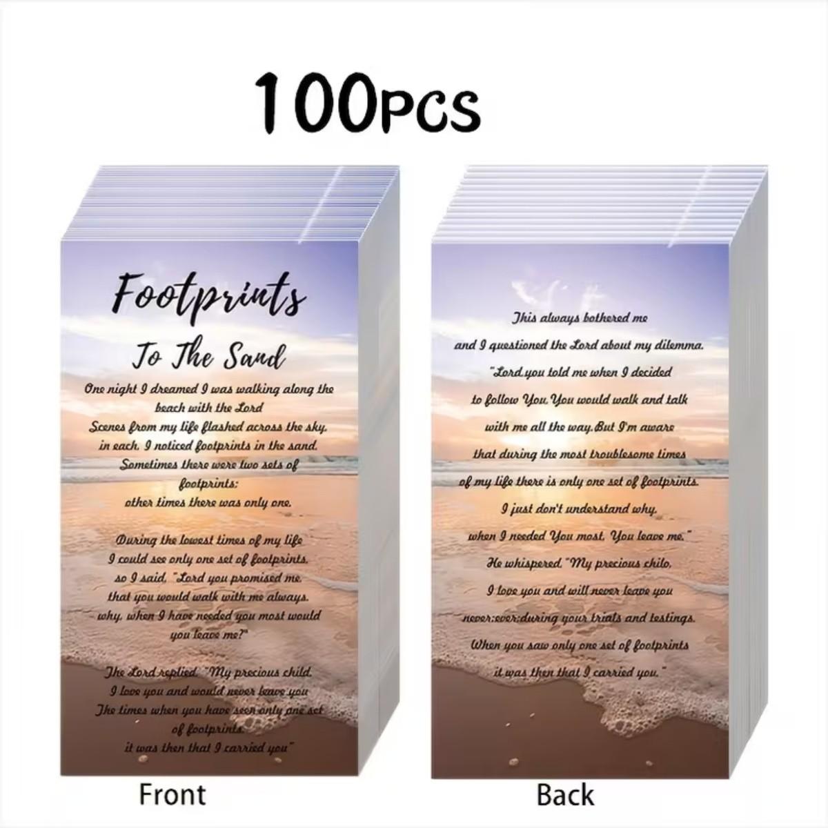 1 Types Of Inspirational Gospel Cards, Each Containing 100 Christian Prayer Cards with Biblical Scriptures,Suitable for Bookmarks, Wallet Cards, Church Gift, And of Religious Retreat。