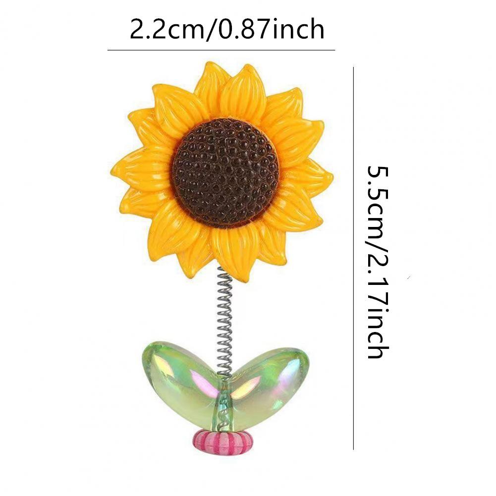 Sunflower Car Dashboard Decorations, Cute Bobblehead Sunflower, Fun Car Accessory, Car Ornament, Perfect for Dashboard Decoration, Enhance Your Ride Style
