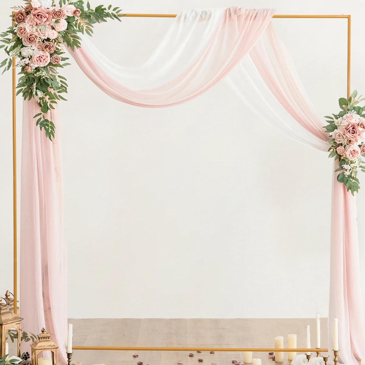 6.6FTx6.6FT Gold Wedding Arch Backdrop Stand Square Metal Rectangular Arch Frame for Ceremony Party Birthday Bridal Baby Shower Anniversary Arbor Balloon Decoration 6.6FTx6.6FT Gold Wedding Arch Backdrop Stand Square Metal Rectangular Arch Frame for Ceremony Party Birthday Bridal Baby Shower Anniversary Arbor Balloon Decoration