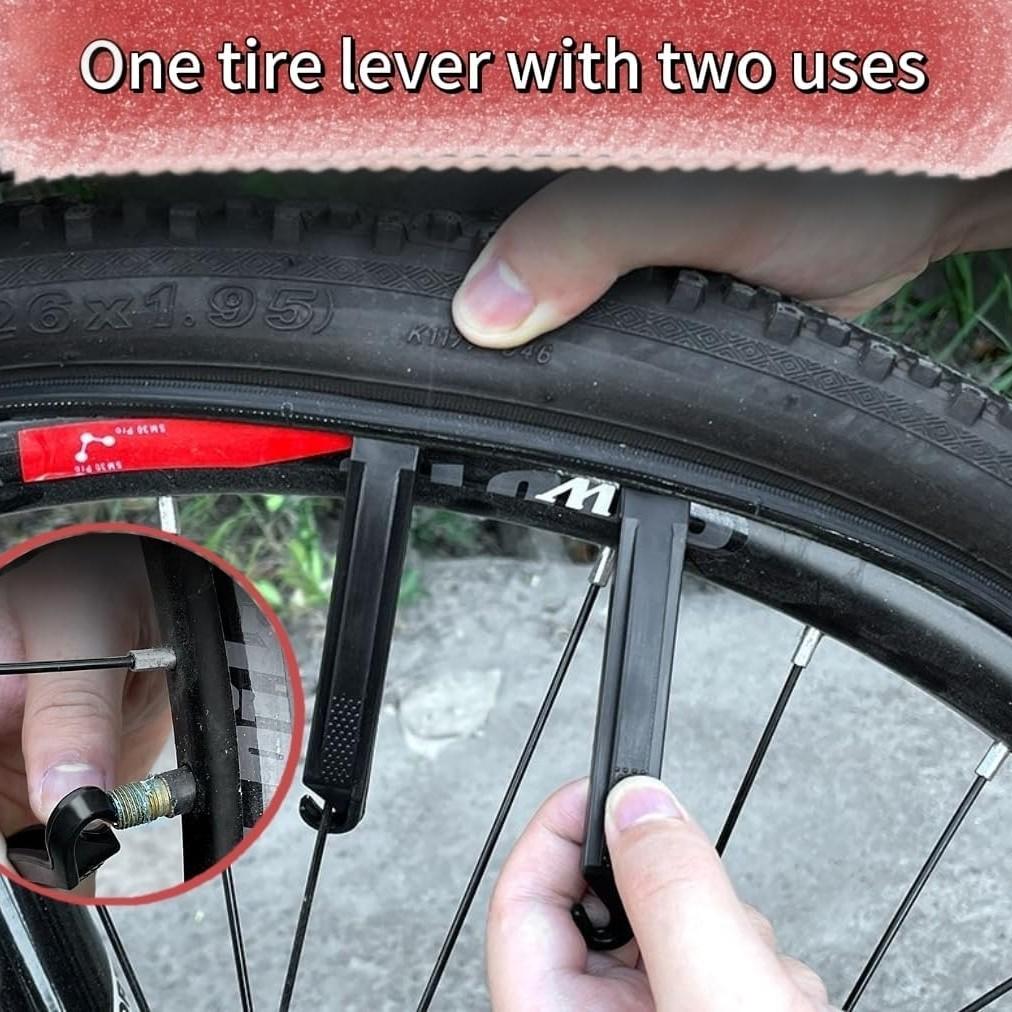 55-Piece Bike Tube Patch Repair Kit with Levers and Glue, Essential Tire Repair Set for Mountain and Road Bikes, Bicycle Maintenance Accessories, Bicycle Parts, Cycling Gear