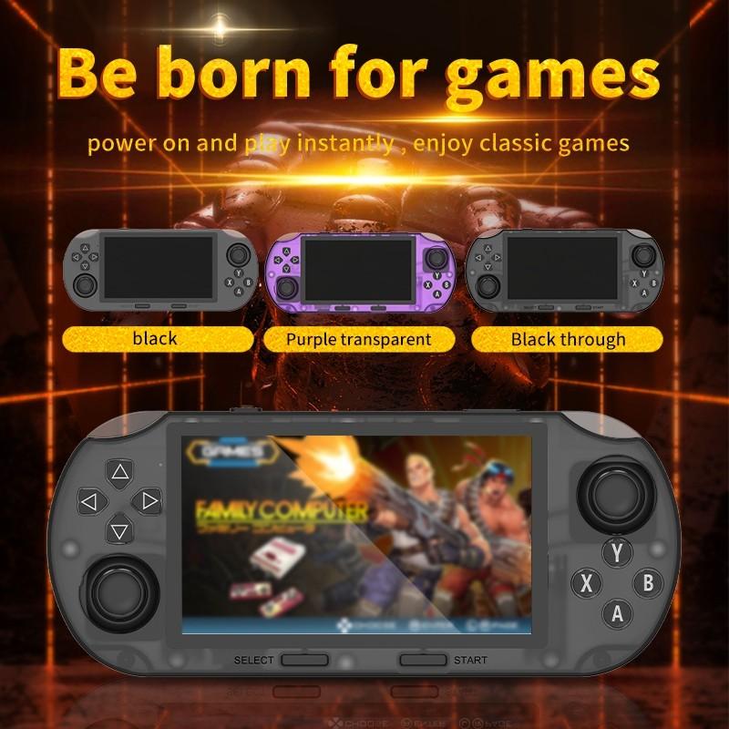 Sf3000 Retro Handheld Console, Open Source Linux System, IPS HD Screen, Dual Joysticks, USB Charging Battery, Portable Gaming Computer