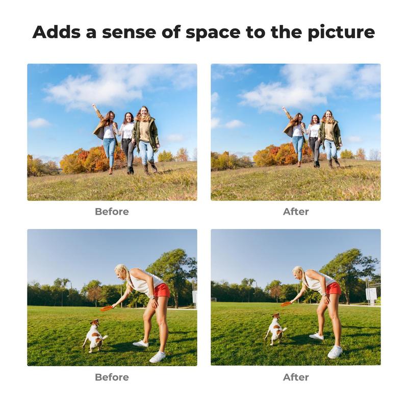 [K&F CONCEPT] (Only include lenses)Wide-Angle Lens Compatible with DJI Osmo Pocket 3, Magnetic Attach/Multi-Coated/Optical Glass