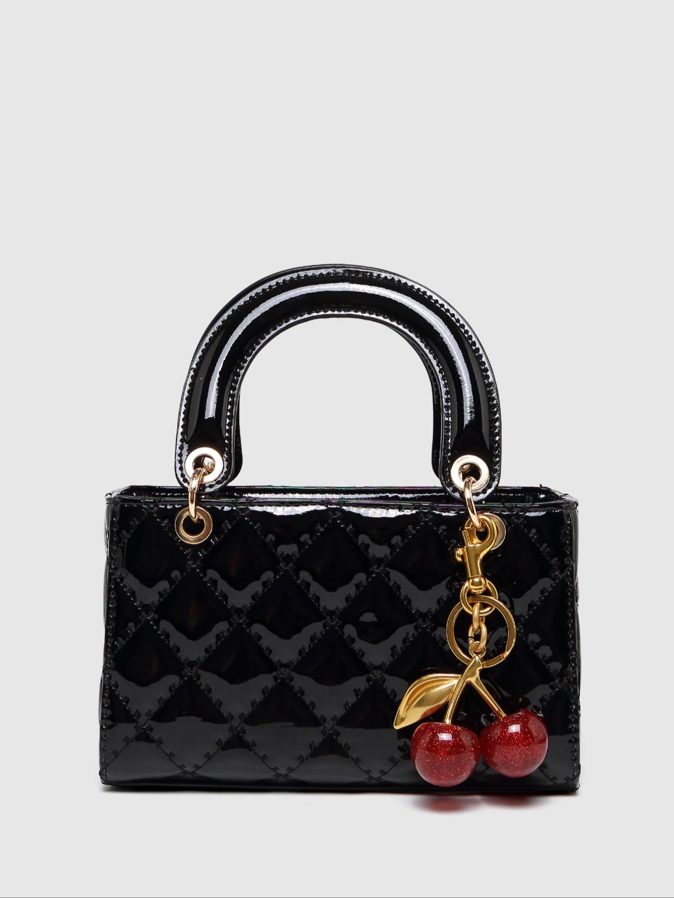 PU Leather Crossbody Bag, Wine Quilted Handbag, Casual Geometric Pattern Shoulder Clutch, Fall Winter Fashion Accessory, Lightweight Crossbody Bag, Crossbody Clutch Purse