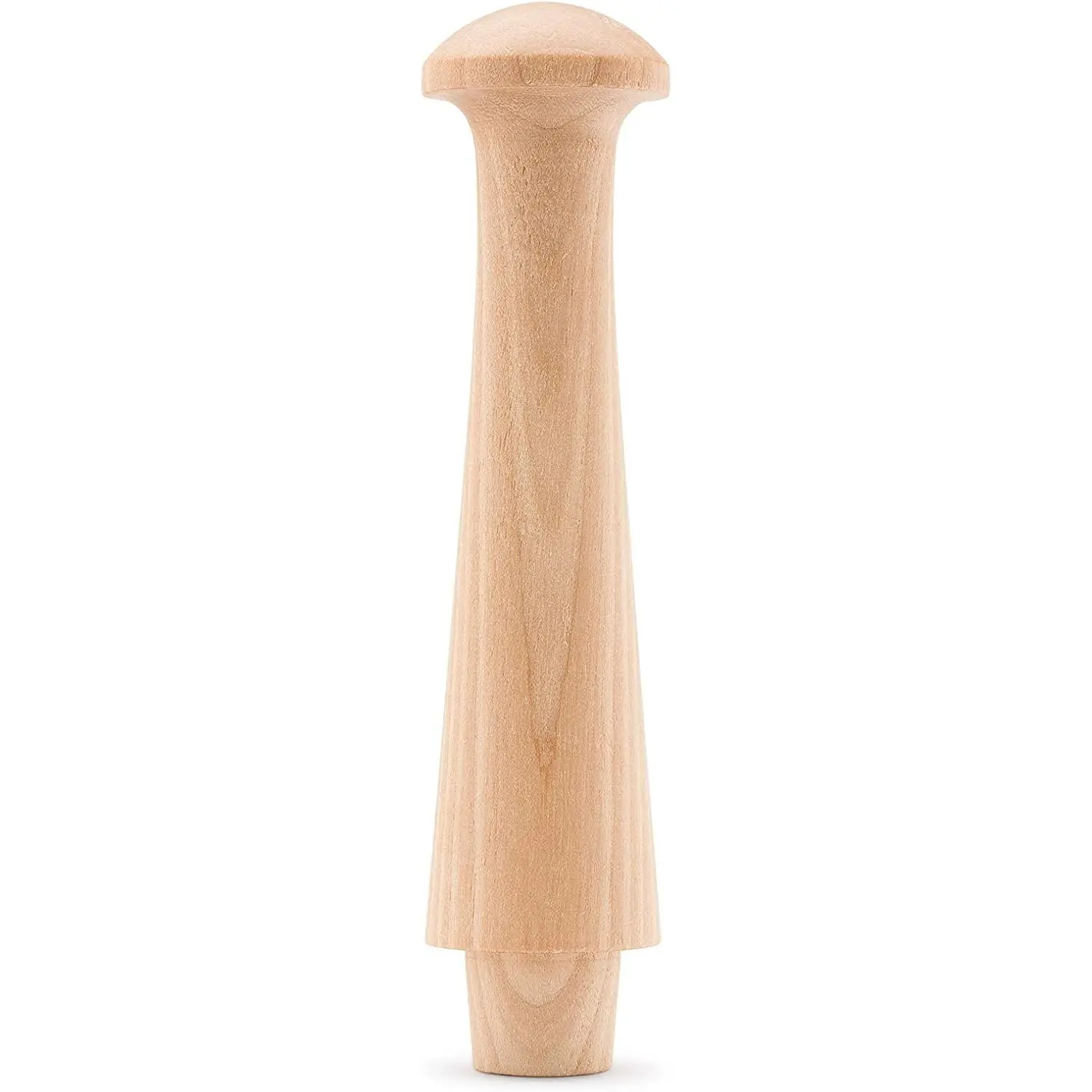 Wooden Shaker Pegs 3-1/2-inch w/ 1/2-inch Tenon, Pack of 10 DIY Wooden Wall Hooks, Wood Hooks for Hanging Shaker Peg Rail and Coat/Hat/Towel Hook