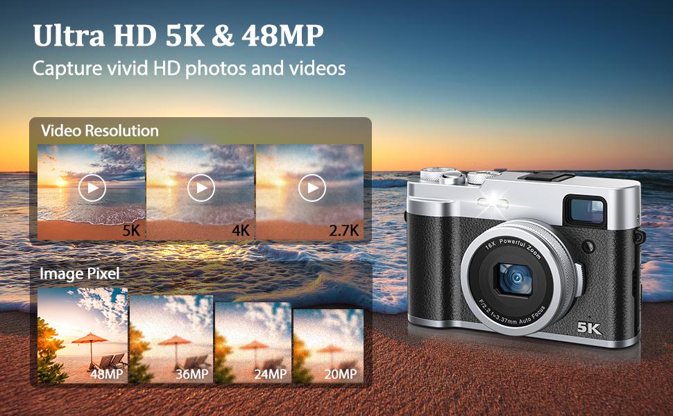 Camkory 5K Dual-Lens Vlogging Camera for TikTok & YouTube – 48MP Selfie & Travel Camera with Anti-Shake, 16X Zoom, Flash, Viewfinder, 32GB Card – Perfect for Content Creators & Travelers! Camkory 5K Dual-Lens Vlogging Camera for TikTok & YouTube – 48MP Selfie & Travel Camera with Anti-Shake, 16X Zoom, Flash, Viewfinder, 32GB Card – Perfect for Content Creators & Travelers!