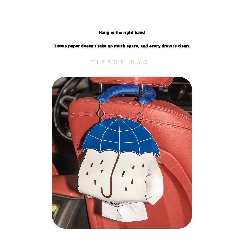 Creative Wall-Mounted Tissue Box, Soft Tissue Storage Bag for Both Bedroom and Kitchen, Fun Hanging Tissue Box.