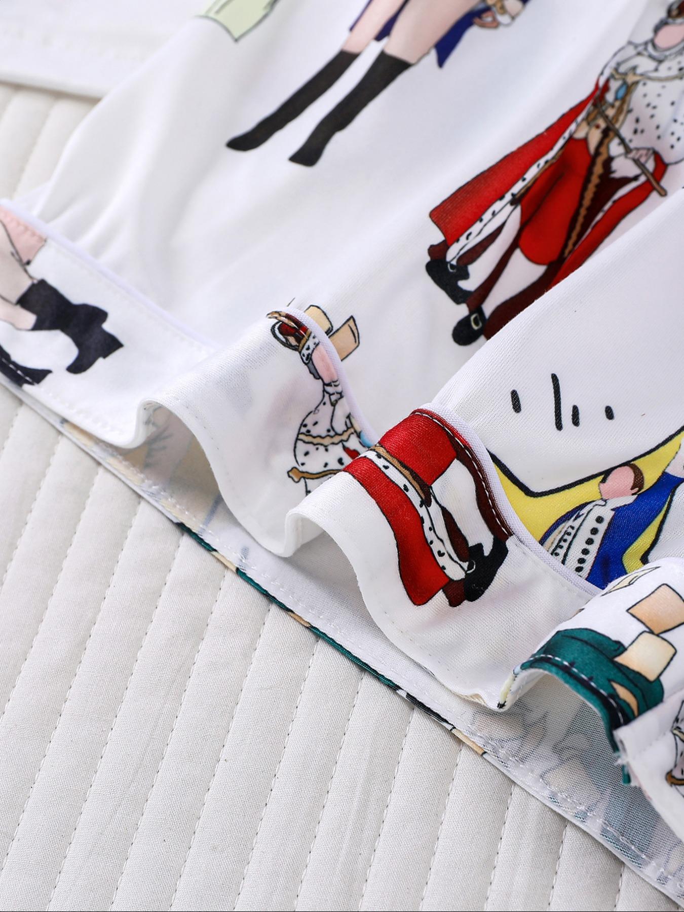 Hamilton Musical Themed Women's Pajama Set, Short Sleeve Shirt Collar Button Soft Top & Elastic Shorts, Casual Home Wear