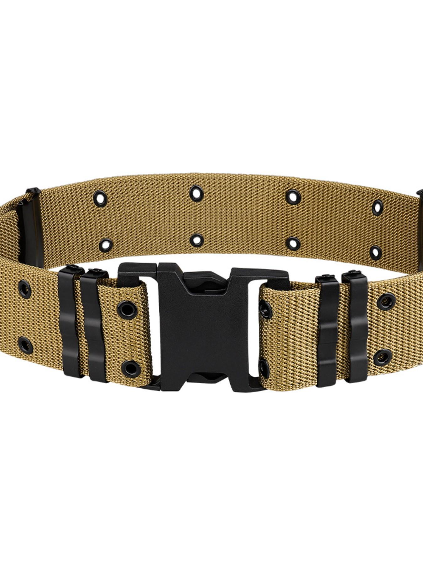 Tactical Quick-Release Belt, Nylon Military Style Men's Waistband, Perfect for Streetwear, Functional Clothing, Edc Fashion
