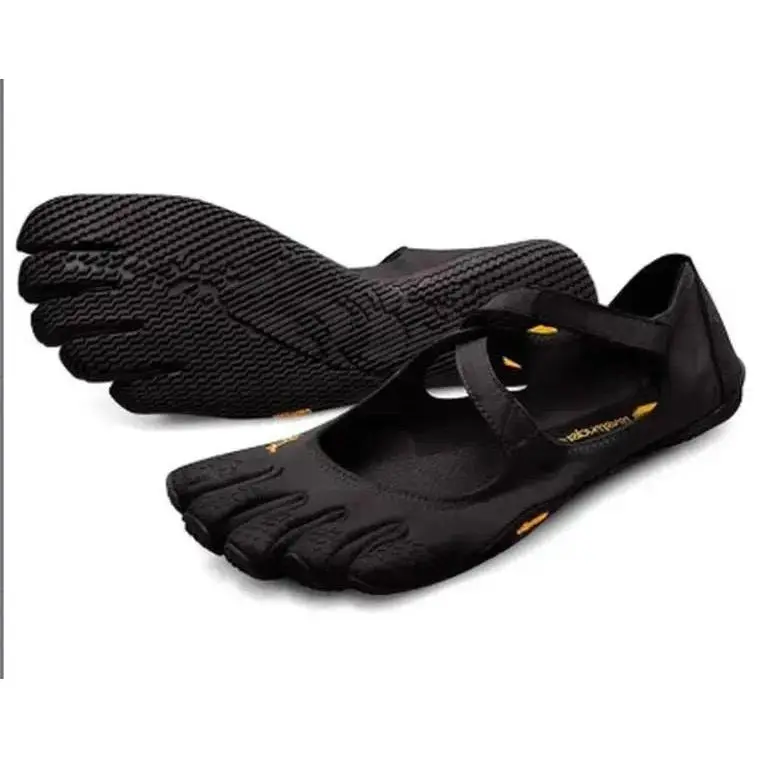 Women's Barefoot 5-Finger Ballerina Shoes - Mary JaneFlats with Adjustable Criss-Cross Straps, Breathable, Flexible& Lightweight for Yoga/Pilates