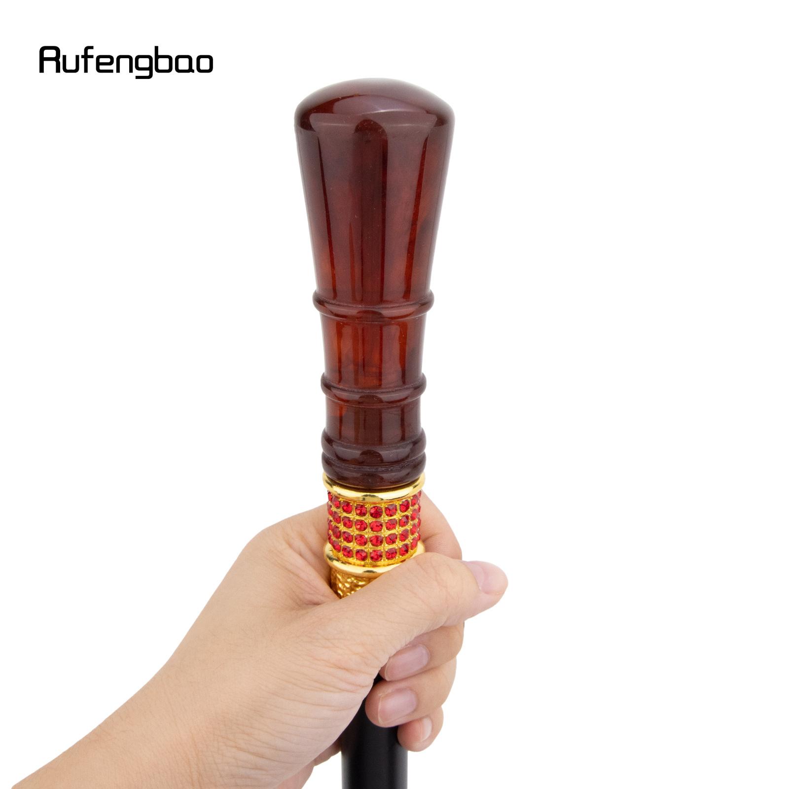 Red Wire Drawing Round Resin Fairy Wands Red Golden Walking Cane Princess Stick Wand Cosplay Wedding Birthday Party Stick 96cm