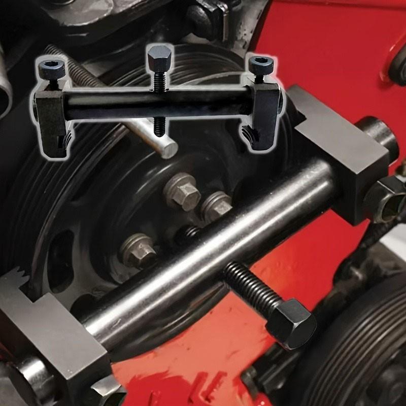 Adjustable Crankshaft Pulley Removal Tool, Engine Pulley Remover, Power Steering Pump Pulley Tool, Suitable for All Vehicle Engines, Puller, Auto Repair Tools, Car Automotive Tools