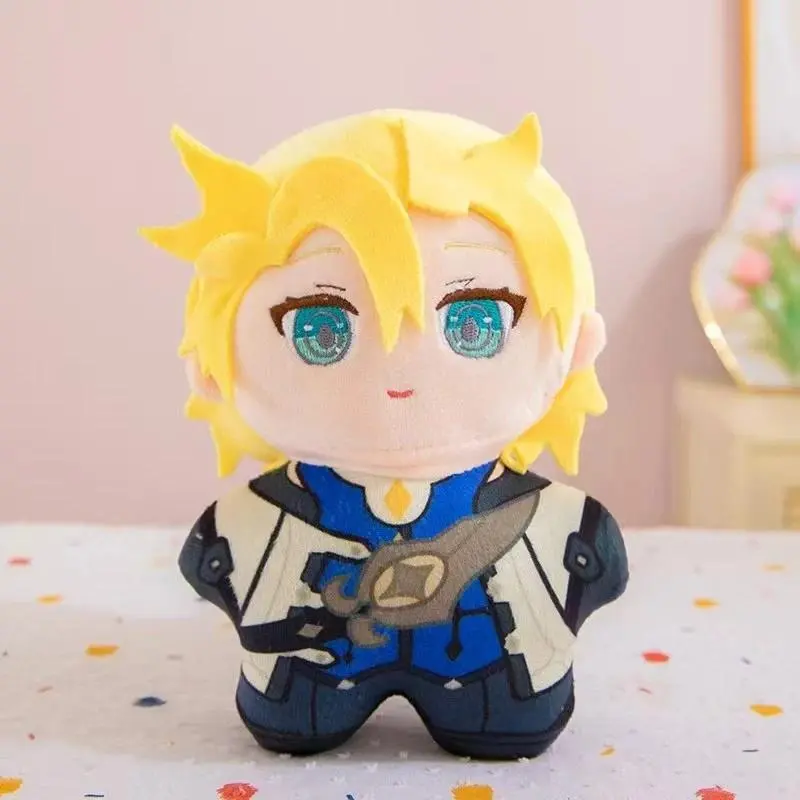 Hot 10cm Lovely Cosplay Genshin Impact Game Plush Toy Keqing Diluc Ragnvindr Ganyu Albedo Action Figures Model Doll Ornaments