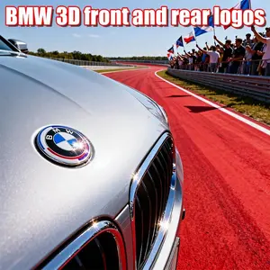 Blue White 74Mm Trunk Badge & 82Mm Front Grille Logo, Original Replacement Parts Fit For BMW E46 E39 E90 E60 F10 F30 Z3 Z4 F35 F07 G20, Premium Car Exterior Emblem Accessories