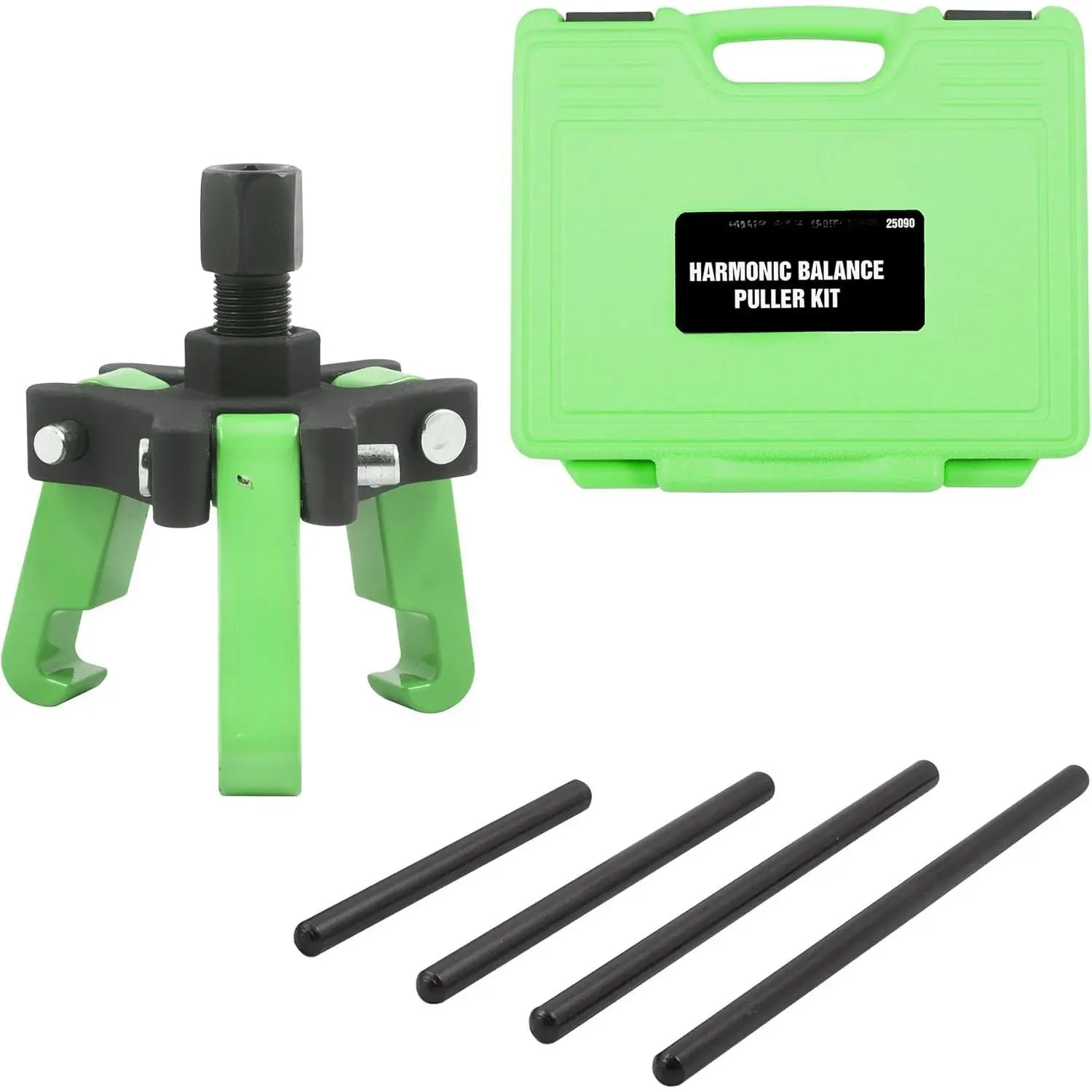 Harmonic Balancer Puller Kit, Adjustable 3-Jaw Puller Design | Spring- , Comes in Storage Case, Removes Damper Pulleys in Tight Engine Compartments